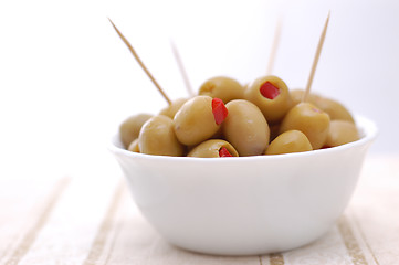 Image showing Olives, close-up