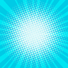 Image showing blue pop art background