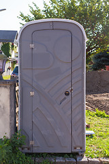 Image showing construction site toilet