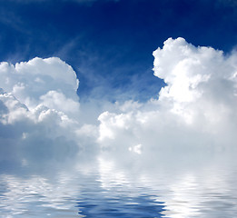 Image showing Blue sky over water