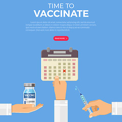 Image showing Time to Vaccinate Concept