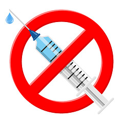 Image showing Refusal of vaccination, drugs