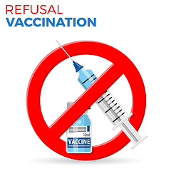 Image showing Refusal of Vaccination Concept