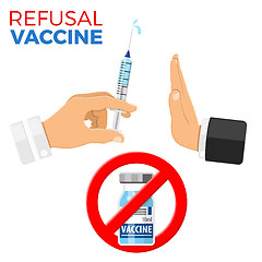 Image showing Refusal of Vaccination Concept