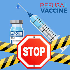 Image showing Refusal of Vaccination Concept