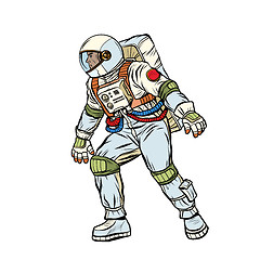 Image showing astronaut step forward. space exploration