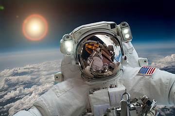 Image showing Astronaut in outer space