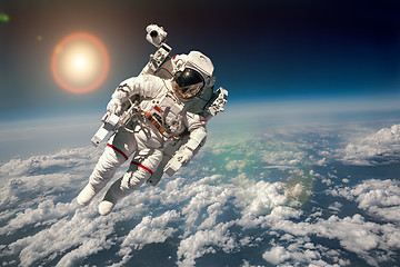 Image showing Astronaut in outer space