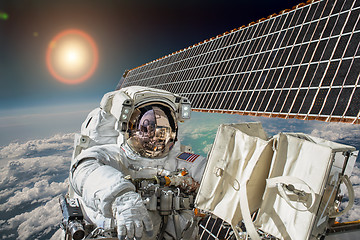 Image showing Astronaut in outer space