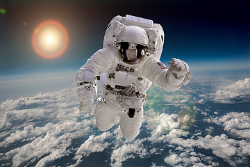 Image showing Astronaut in outer space