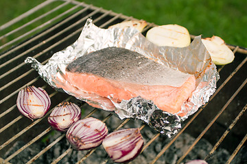 Image showing Barbecued Fresh Fish