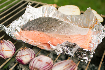 Image showing Barbecued Fresh Fish