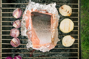 Image showing Barbecued Fresh Fish