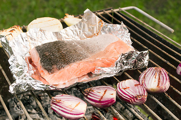 Image showing Barbecued Fresh Fish