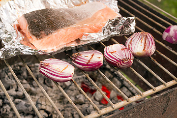 Image showing Barbecued Fresh Fish