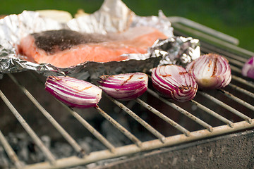 Image showing Barbecued Fresh Fish