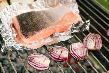 Image showing Barbecued Fresh Fish