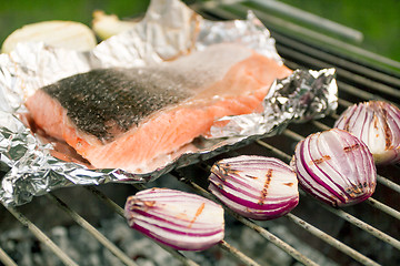 Image showing Barbecued Fresh Fish