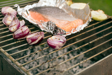 Image showing Barbecued Fresh Fish