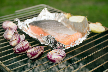 Image showing Barbecued Fresh Fish