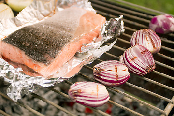 Image showing Barbecued Fresh Fish