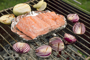 Image showing Barbecued Fresh Fish