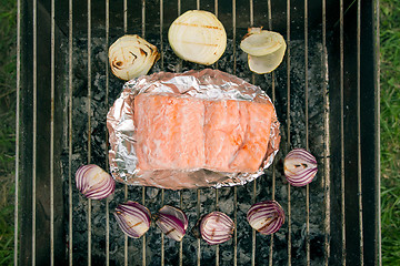 Image showing Barbecued Fresh Fish