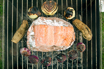 Image showing Barbecued Fresh Fish