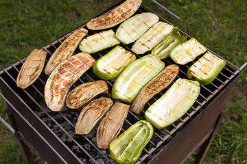 Image showing Barbecued Fresh Vegetables