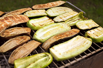 Image showing Barbecued Fresh Vegetables