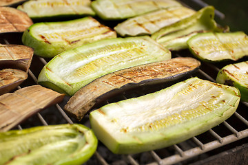 Image showing Barbecued Fresh Vegetables