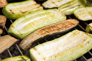 Image showing Barbecued Fresh Vegetables