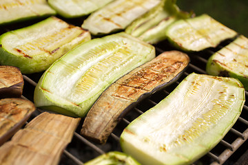 Image showing Barbecued Fresh Vegetables