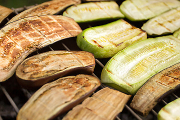 Image showing Barbecued Fresh Vegetables