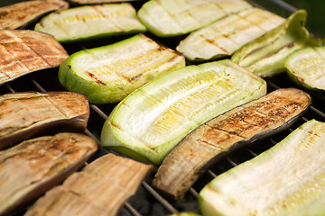 Image showing Barbecued Fresh Vegetables