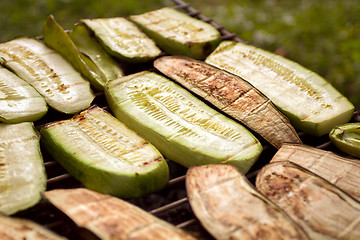 Image showing Barbecued Fresh Vegetables