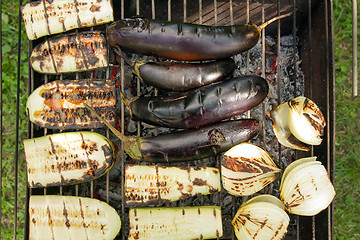 Image showing Barbecued Fresh Vegetables