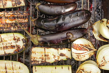 Image showing Barbecued Fresh Vegetables