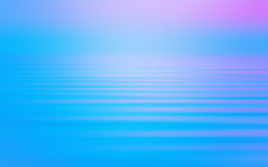 Image showing Abstract Motion Blurred Seascape Background In Blue With Pink Gr