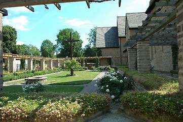 Image showing Cloister garth, Vreta kloster Sweden