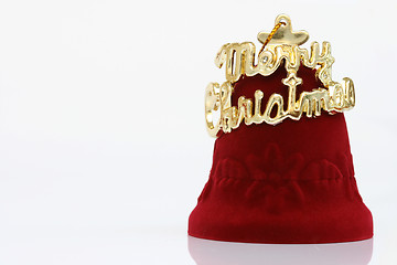 Image showing merry chrismas bell