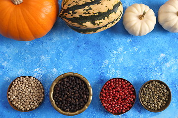 Image showing Pumpkins and spices.