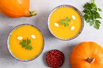 Image showing Pumpkin soup.