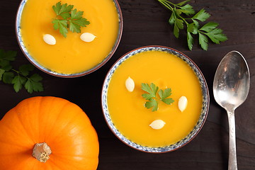 Image showing Pumpkin soup.