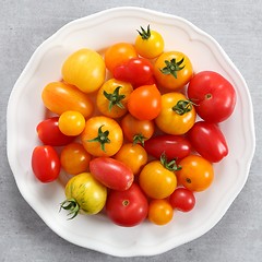 Image showing Colorful tomatoes.