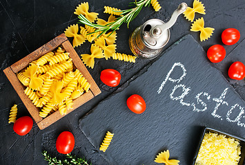 Image showing raw pasta