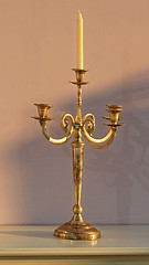 Image showing Gold Candle Holder
