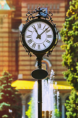 Image showing Street Clock in Timisoara