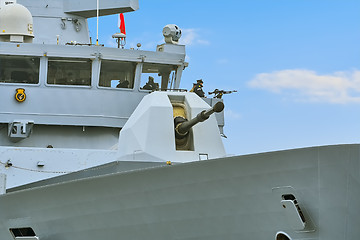 Image showing 4.5 inch Mark 8 Naval Gun System