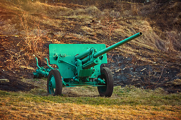 Image showing An Old Artillery Gun